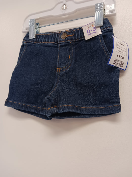 Blue Jean Garanimals Shorts, NB B