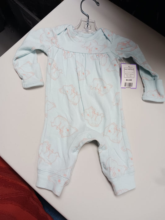 Blue/Pink Koala Carters Pant One Piece, NB G
