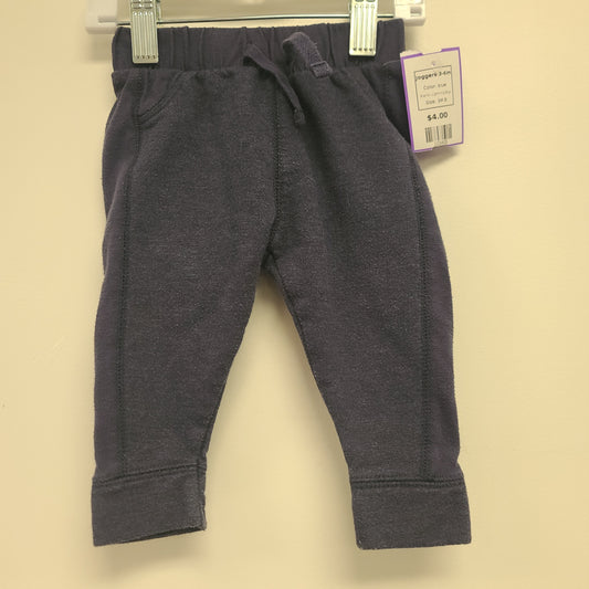 blue Lightning Bug Joggers 3-6m, 3M B
