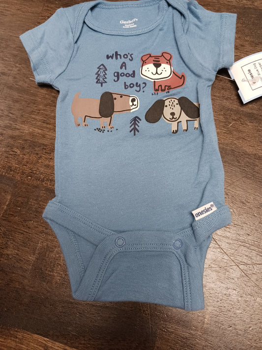 Blue Dog Gerber Onesie, NB B