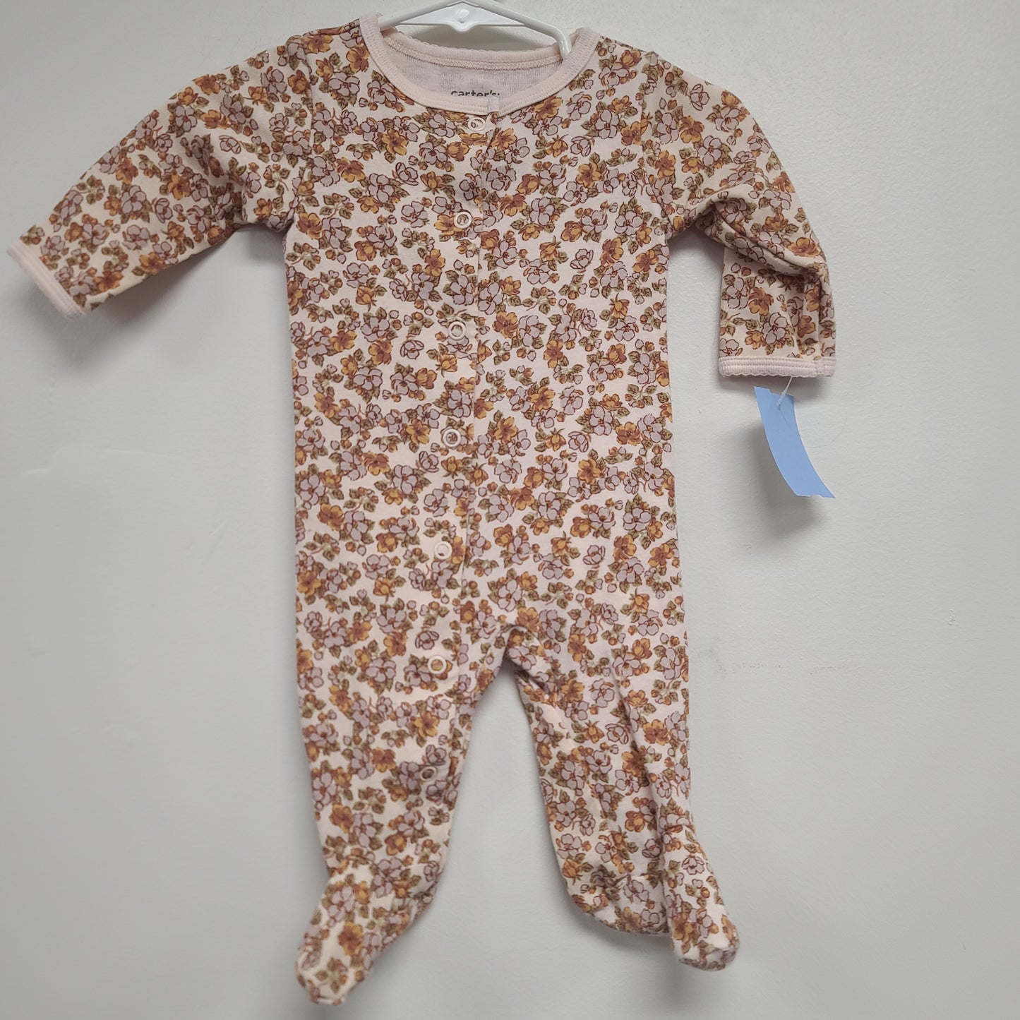 Pink Flower Carters Sleeper, 3M G