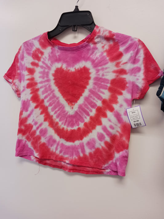 Pink/Red/White Heart Justice Shirt, 10 G