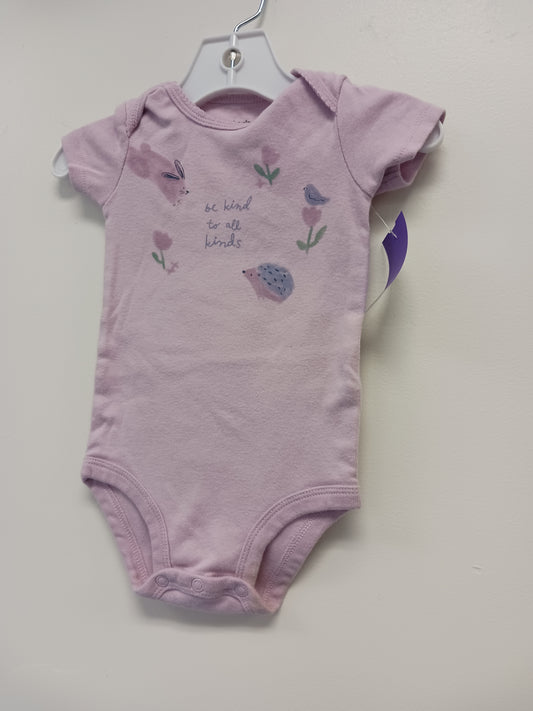 Purple Flower/Animal Carters Onesie, 9M G