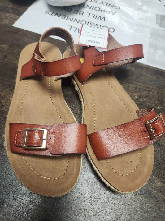 Bornw/Tan Maui Island Sandals, 1Y G
