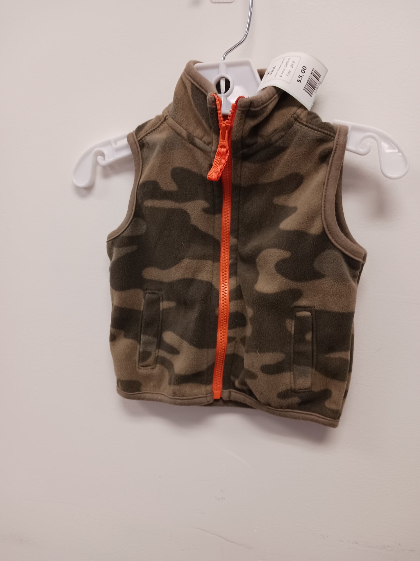Green Camo Carters Vest, 3M B