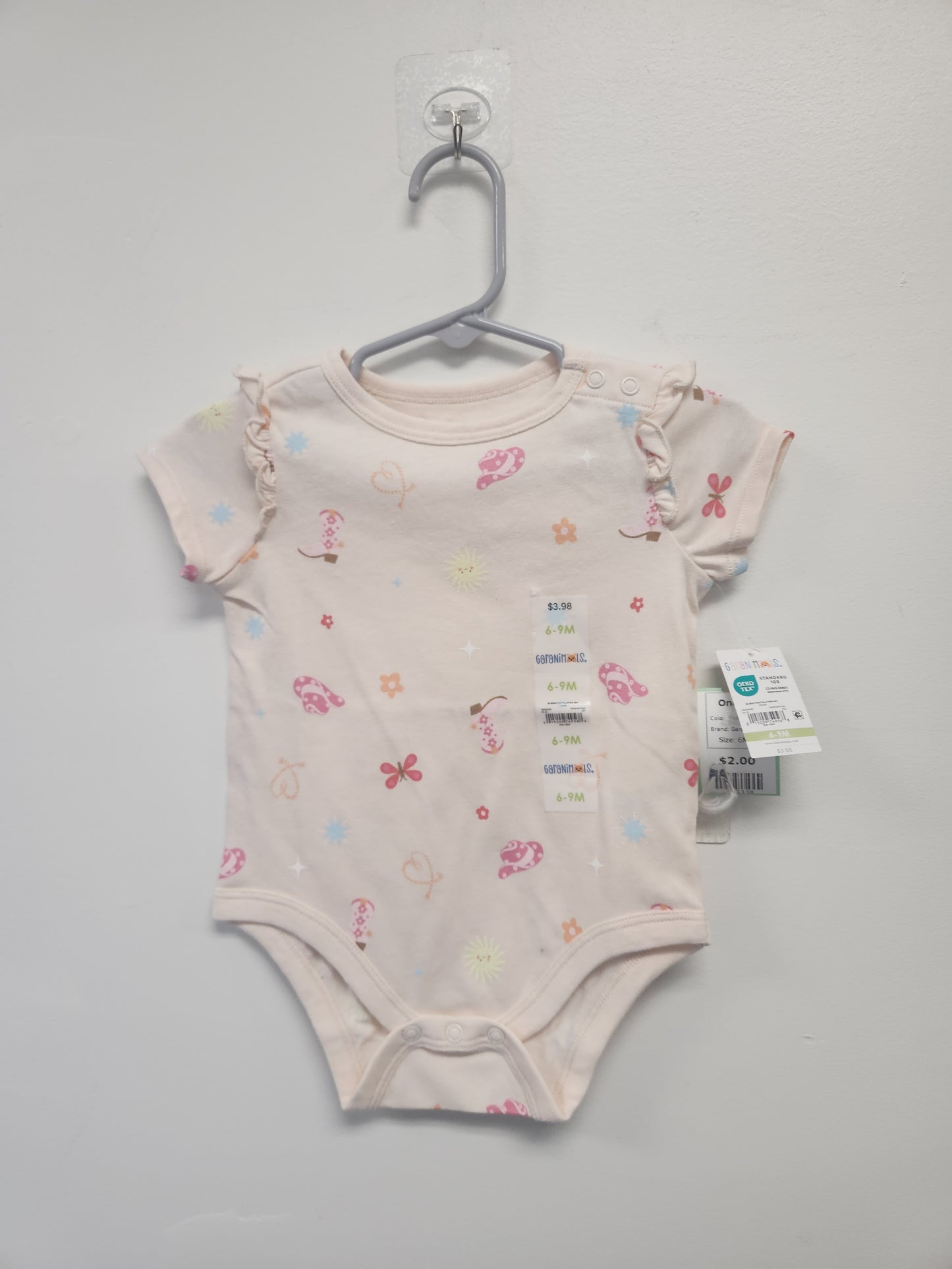 Pink Cowgirl Garanimals Onesie, 6M G