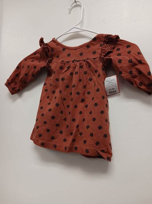 Brown just one you Flower Dress, 12M G