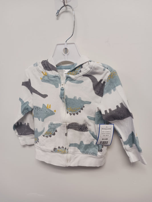 white/blue Carters Dinosaur Jacket, 6M B