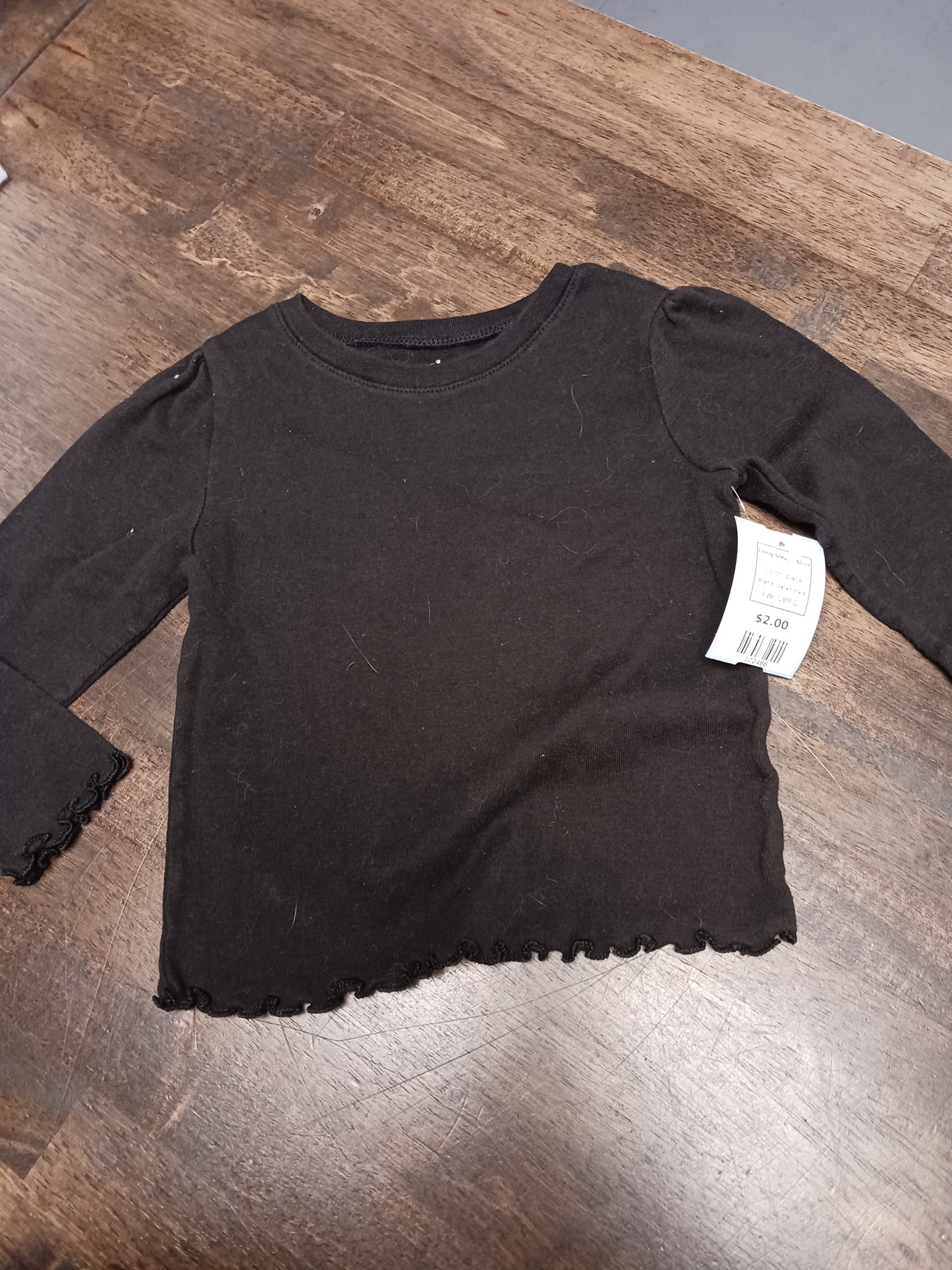 black Garanimals Long Sleeve Shirt, 18M G