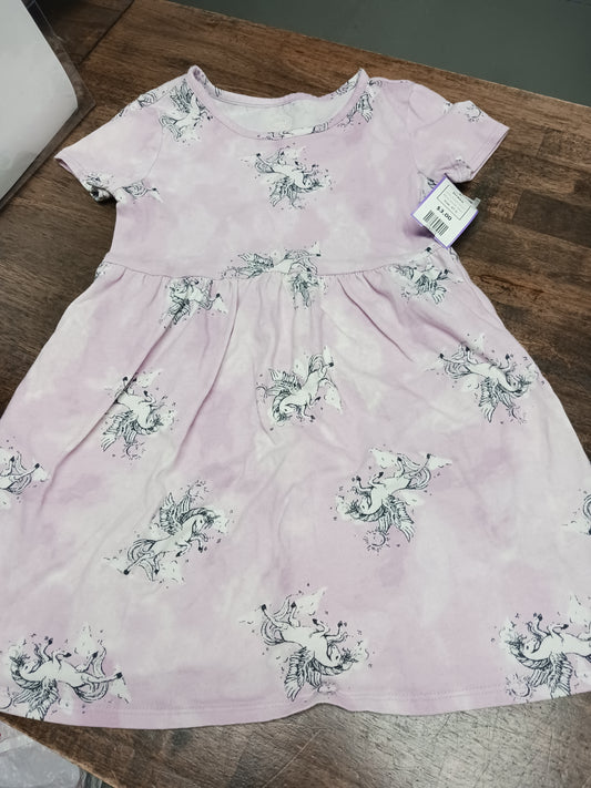 Purple Unicorn Wonder Nation Dress, 4T G