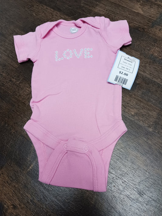 Pink Wonder Nation Onesie, NB G