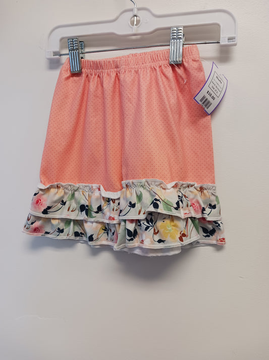 Orange/Blue Flower Boutique Shorts, 2T G