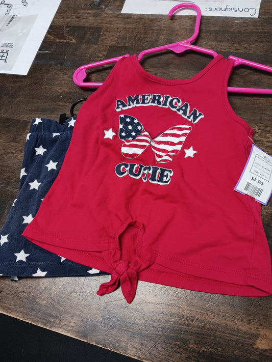 blue/red Childrens Place American Cutie Outfit  12-18m, 12M G