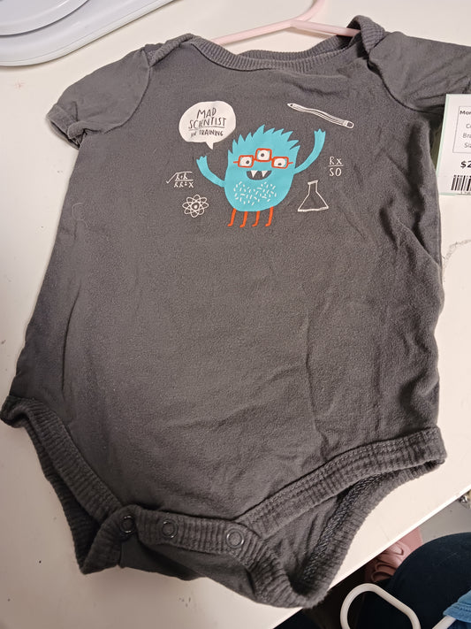 Grey Circo Monster Onesie, 6M B