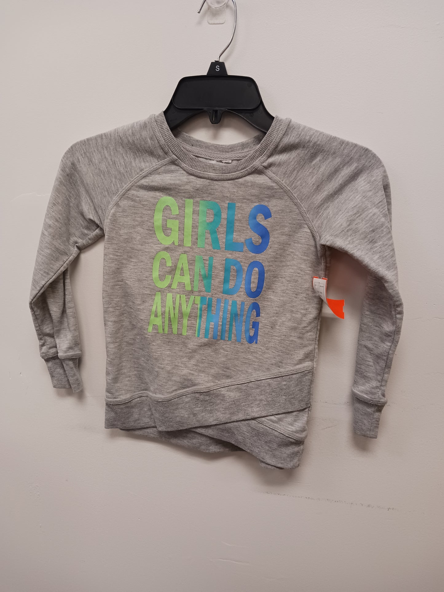 Grey  Girls Can Do Anything Shirt, 6 G
