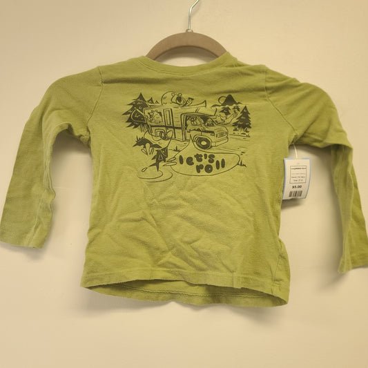Green Camping Old Navy Longsleeve Shirt, 3T B