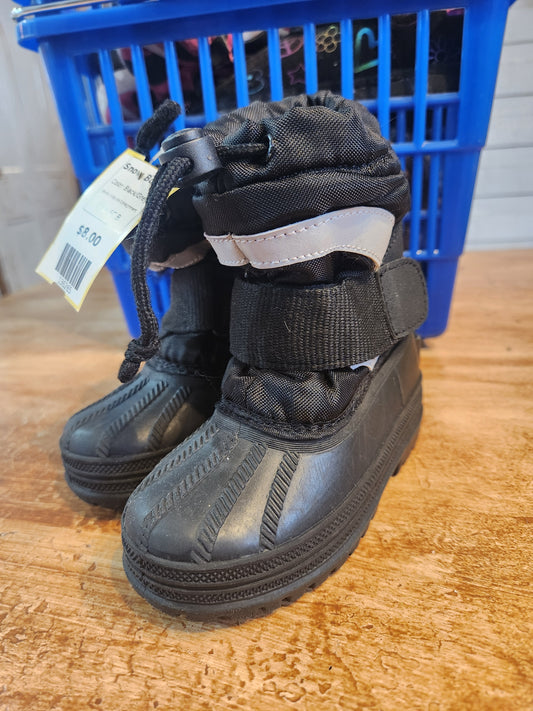 Black/Grey  Snow Boots, 6C B