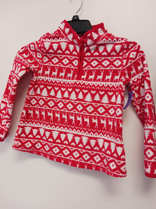 Red/White OshKosh 1/4 Zip, 5T G