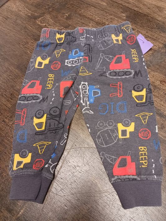 Grey Construction Garanimals Pants, 6M B