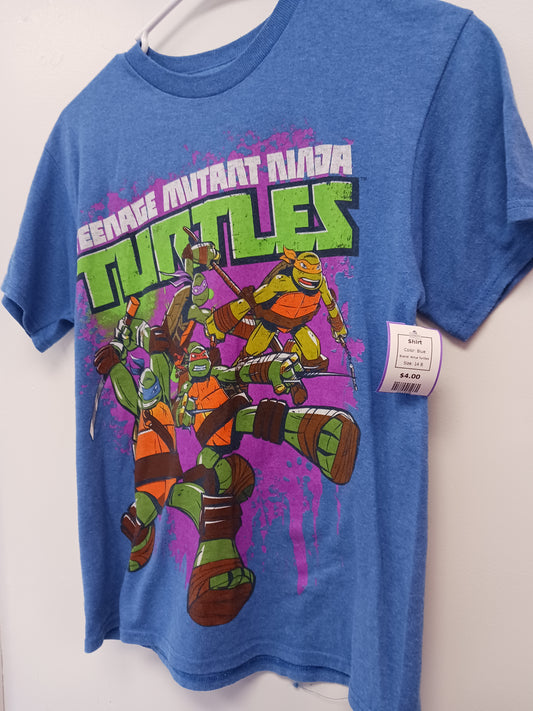 Blue Ninja Turtles Shirt, 14 B