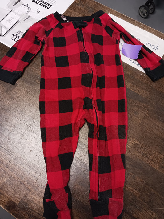 Red/Black Plaid Wondershop Sleeper, 6M B
