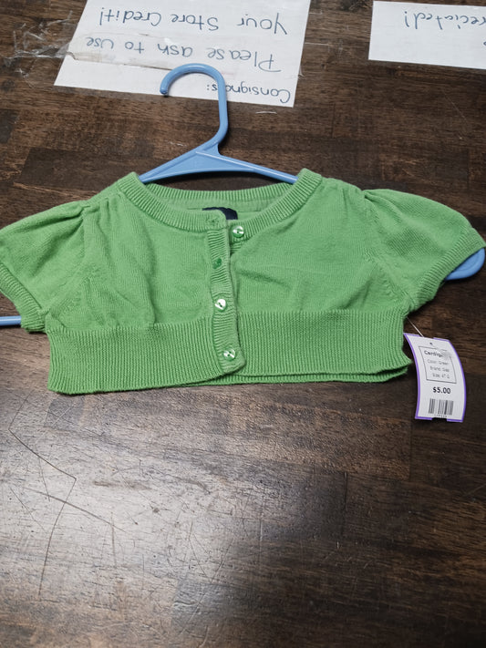 Green Gap Cardigan, 4T G