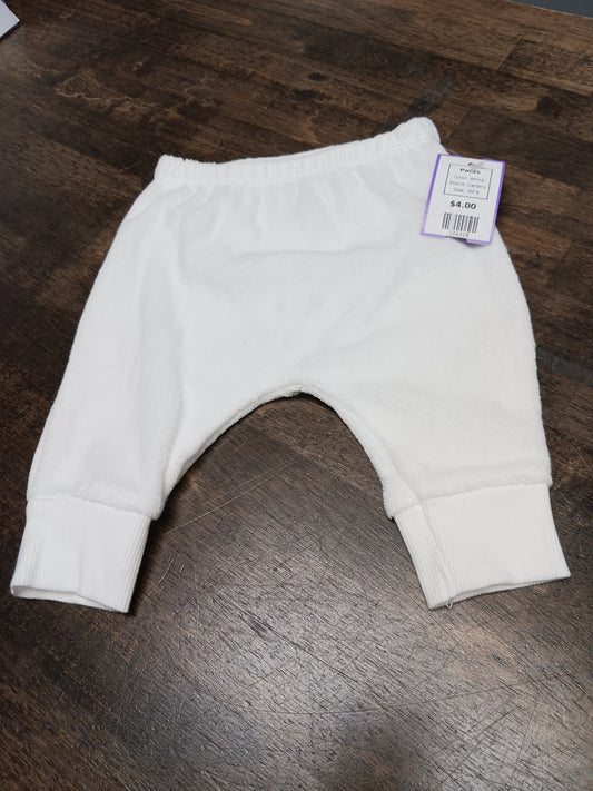 White Carters Pants, 3M B