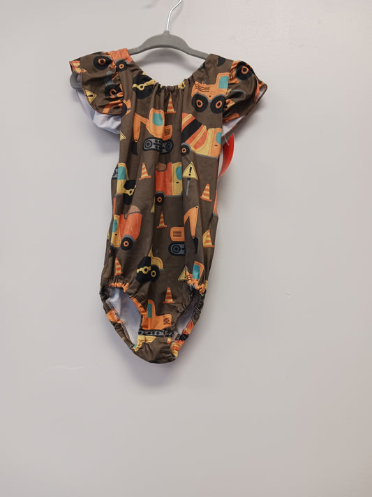 Brown Boutique Construction Bubble Suit, 3T G
