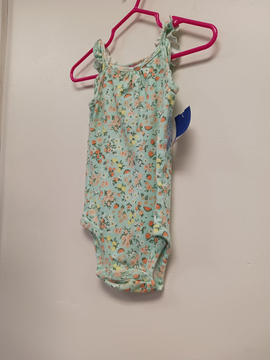 Blue Flower Carters Tank Top Onesie, 12M G