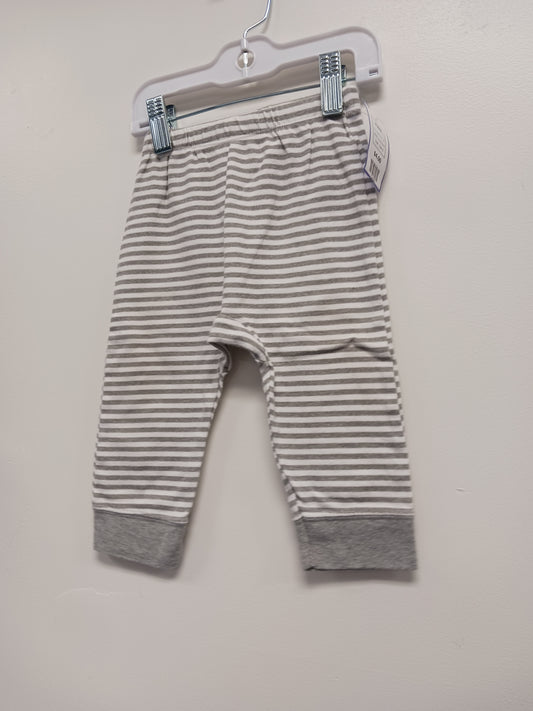 Grey/White Striped Cloud Island Pants, 12M B
