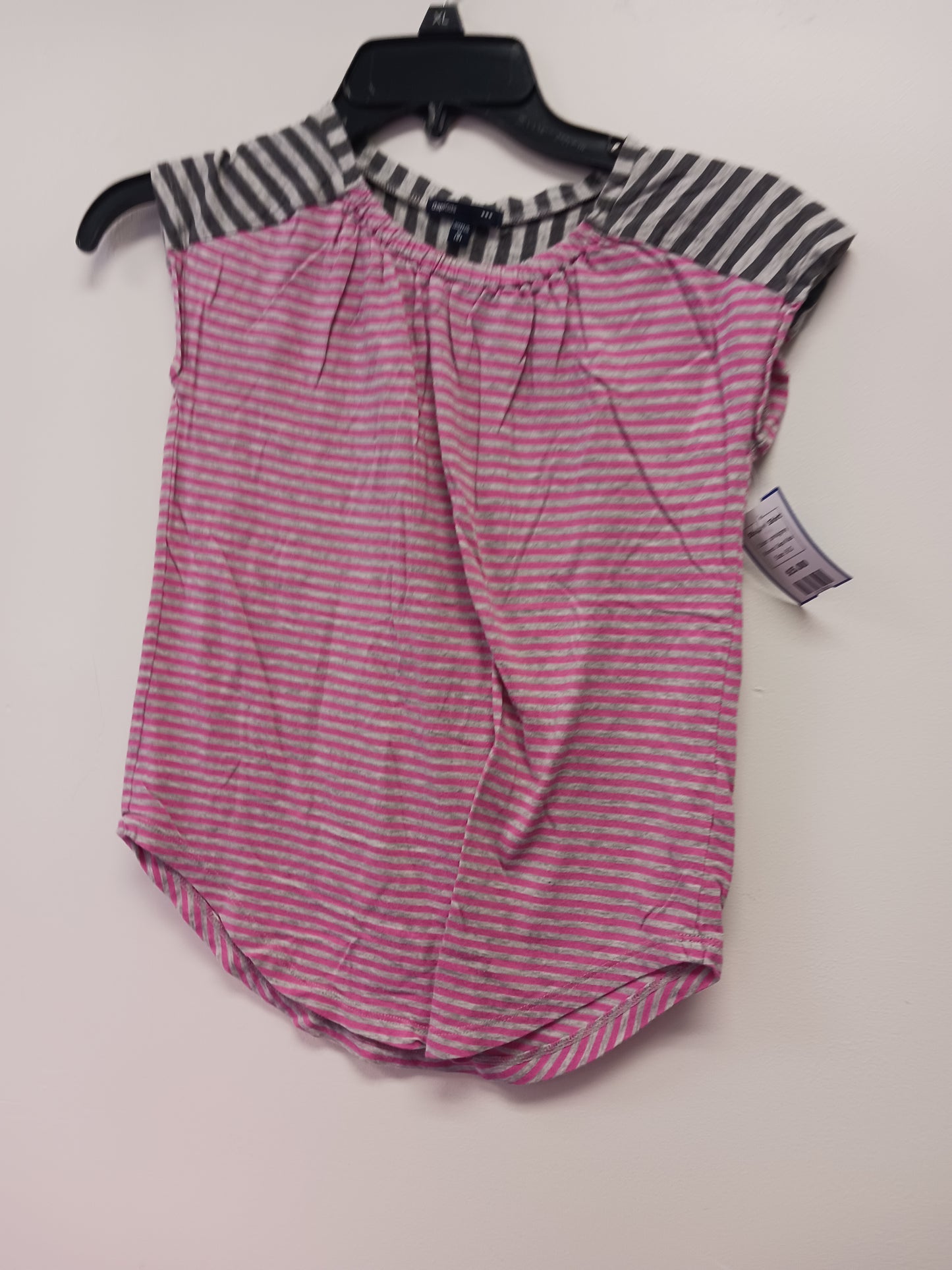 pink/grey Gap Kids Striped Shirt, 8 G
