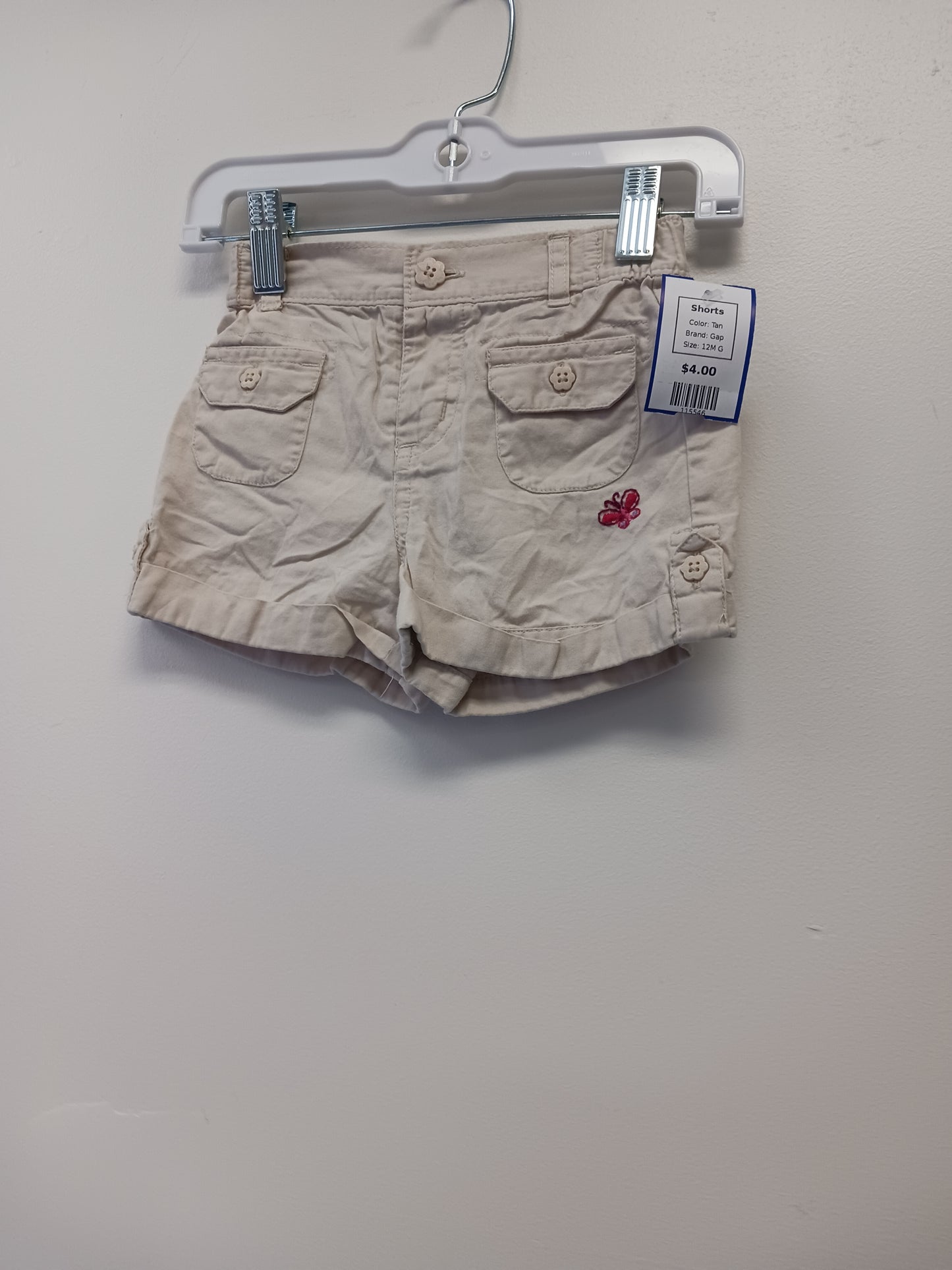 Tan Gap Shorts, 12M G