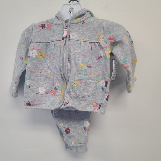 Grey Flower Carters Outfit, 12M G