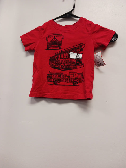Red Firetruck Carters Shirt, 2T B