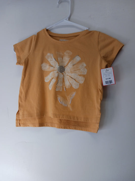 Yellow Flower OshKosh Shirt, 4T G
