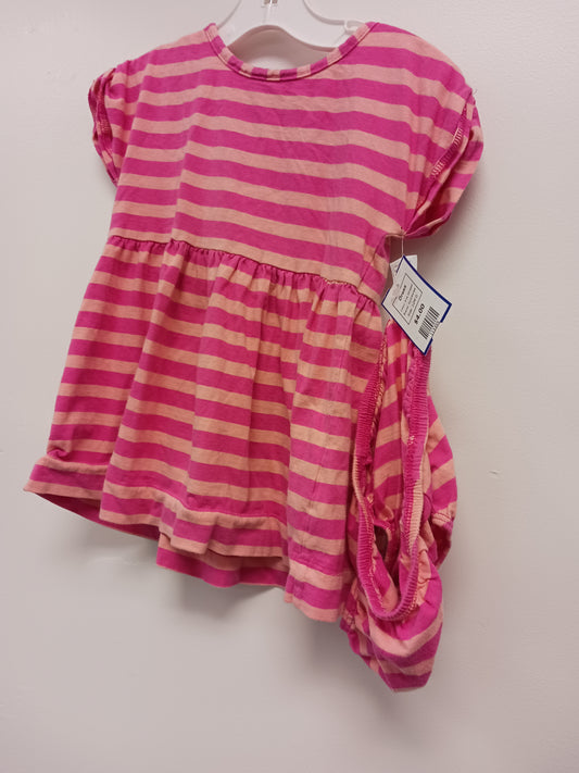 Pink Striped Gymboree Dress, 12M G