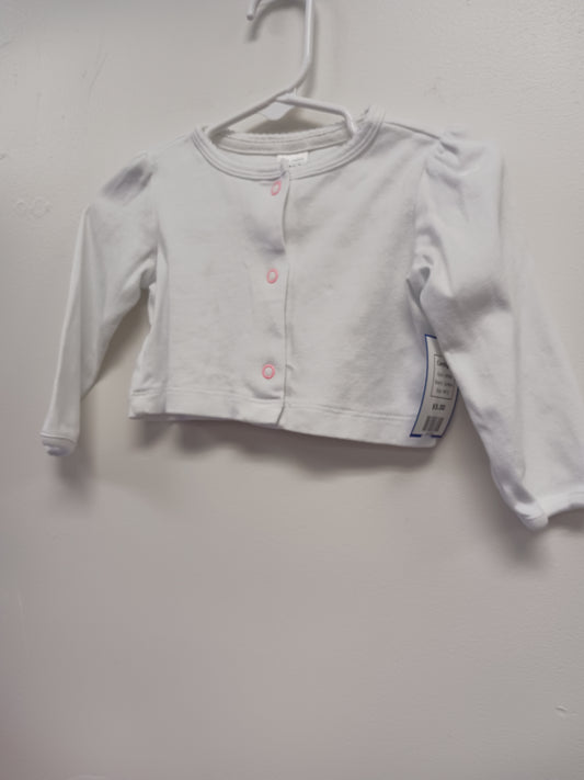 White Carters Cardigan, 9M G