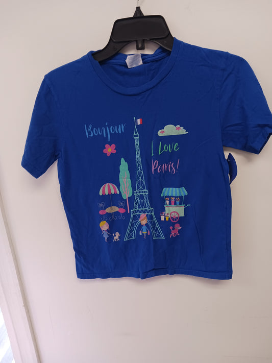 blue Port & Company I Love Paris Tshirt, 8 G