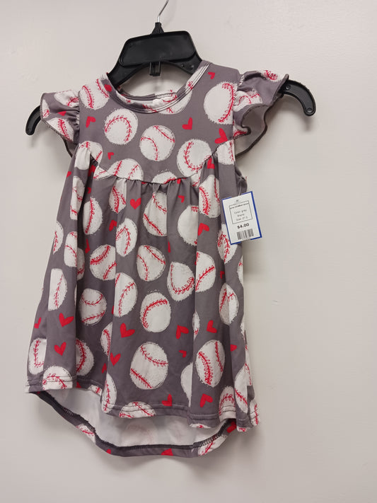grey  grey baseball dress, 2T G