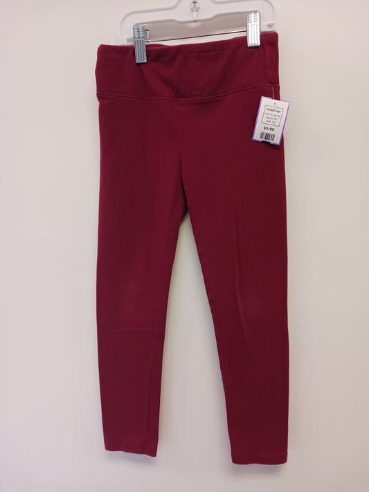 Burgandy SO Leggings, 7 G