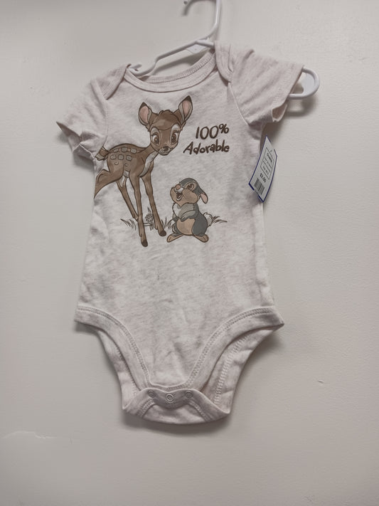 Tan Bambi Disney Baby Onesie, 6M B