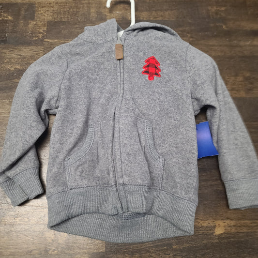 grey carters zip up hoodie, 12M B