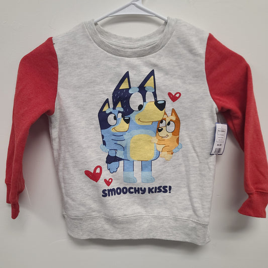 White/Red Bluey Bluey Sweatshirt, 5T B
