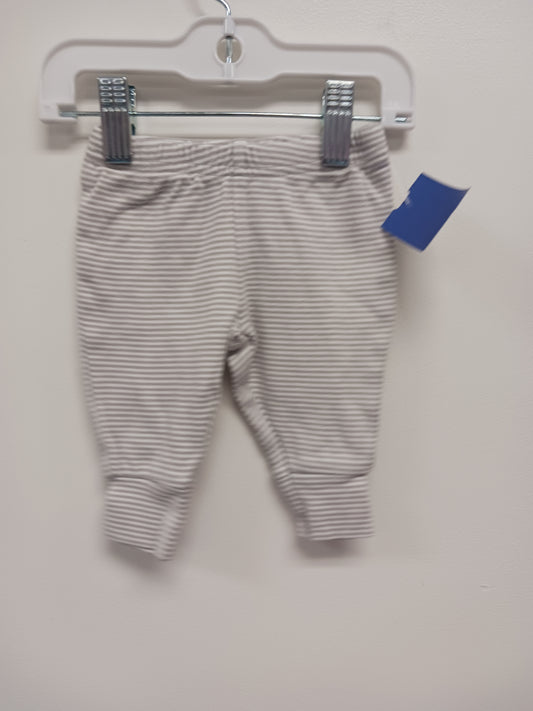 Grey/White Striped Carters Pants, NB B
