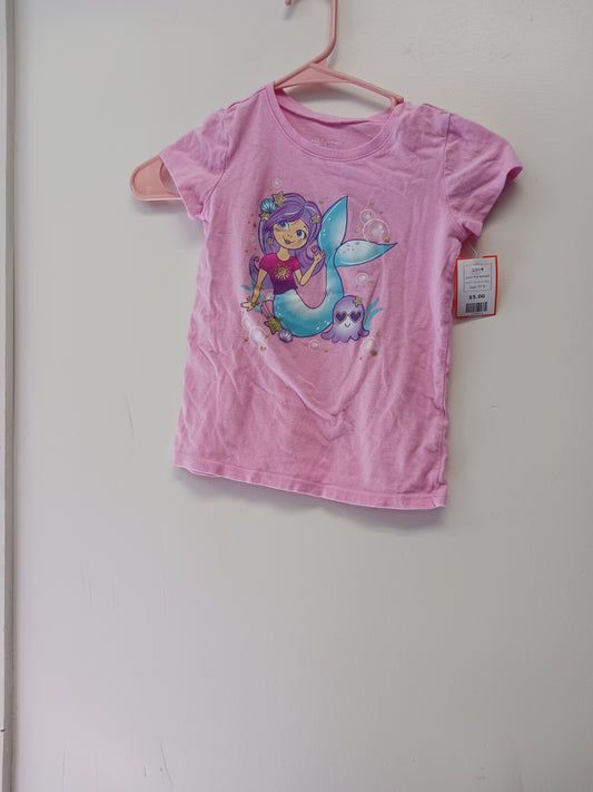 Pink Mermaid Childrens Place Shirt, 5T G