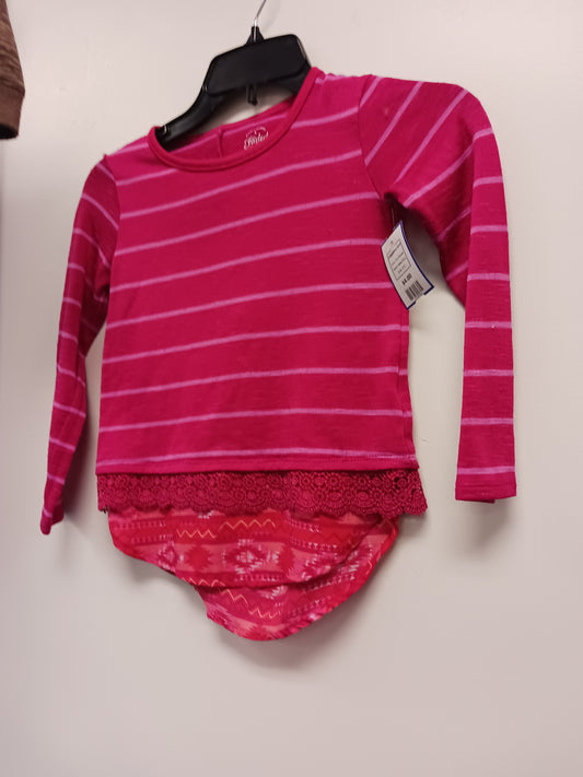Pink Striped Faded Glory Longsleeve Shirt, 6 G