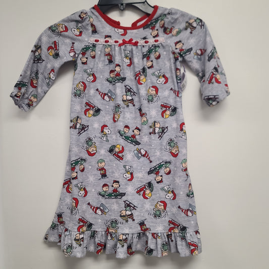 grey Peanuts Peanuts Gang Nightgown, 2T G