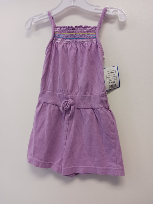 Purple Okie Dokie Romper, 2T G